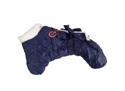 Комбинезон Pet Fashion (Пет Фешн) Для Собак Мелких Пород Бантик Р S Мех Универсал Жатка Синий