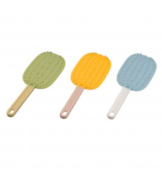 Щетка Wogy (Воги) Для Вычесывания Двусторонняя С Ручкой Силикон 2025-2468