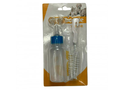 Набор Wogy (Воги) Для Вскармливания Животных 5 Предметов Бутылочка Соски и Ёршик 2024-0803