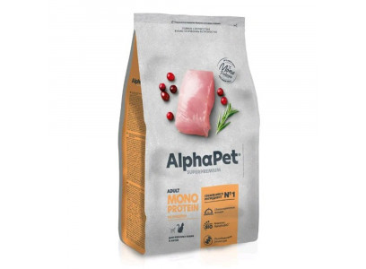 Сухой Корм Alphapet (Альфапет) Superpremium Monoprotein Для Кошек Индейка 7,5кг 54509