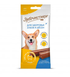 Лакомство Зубочистики Жевательные Палочки Для Собак Средних Пород Вкус Говядины 100г 72971084