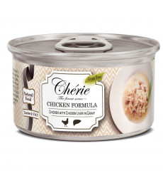 Консервы Pettric Cherie (Петтрик Шери) Для Кошек Подливка Курица и Куриная Печень 80г 601323