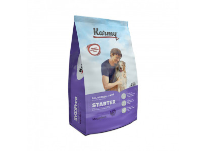 Сухой Корм Karmy (Карми) Для Щенков Всех Пород До 4 Месяцев, Беременных И Кормящих Сук Индейка Starter All Breeds 2кг Н 