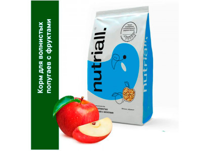 Корм для Птиц Nutriall (Нутриал) Для Волнистых Попугаев Фрукты 400г  