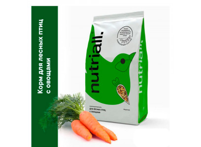 Корм для Птиц Nutriall (Нутриал) Для Лесных Птиц Овощи 400г 