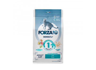Сухой Корм Forza 10 (Форза 10) Для Кошек Монобелковый При Аллергии Рыба Cat Monodiet Low Grain 1,5кг 11823 