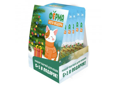 Набор Влажных Кормов Мнямс Ферма Кота Фёдора Для Кошек Мультипак 5+1