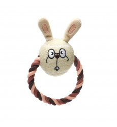 Игрушка Triol (Триол) Мяч Кролик с Веревкой 65/160мм Союзмультфильм 12141307