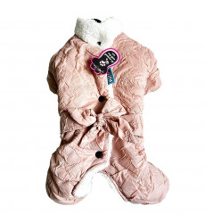 Комбинезон Pet Fashion (Пет Фешн) Для Собак мелких Пород Бантик Р Xl Мех Универсал Жатка Пудра