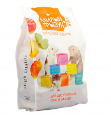 Корм Для Грызунов Вака Милый Грызун Для Крыс и Мышей Фруктовое Ассорти 200г 38189  