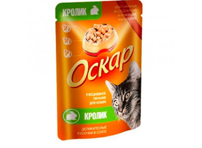 Консервы Оскар Для Кошек Кролик 100г