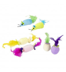 Игрушка Flamingo (Фламинго) Для Котят с Перьями 2 Штуки Плюш Fl47049