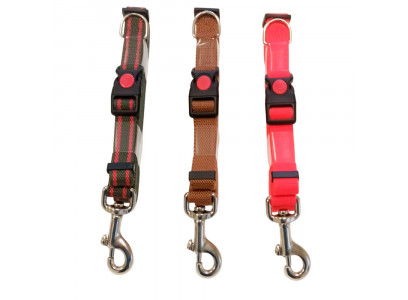 Ошейник Для Собак Brava (Брава) №20 Фастекс + Поводок Для Собак Brava (Брава) №20 2 Метра Брезент Арт10041