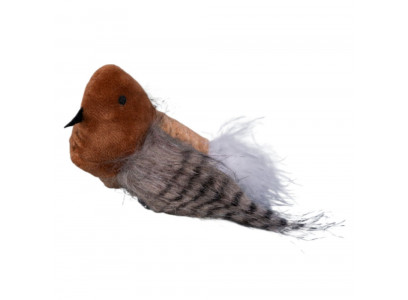 Игрушка Wogy (Воги) Для Кошек Птичка с Перьями и Мятой Мягкая 15*6*4см 2024-2665