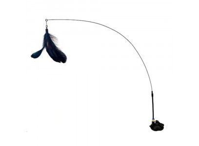 Игрушка Дразника Wogy (Воги) Для Кошек Перья Гибкая Палочка На Присоске 2025-2270