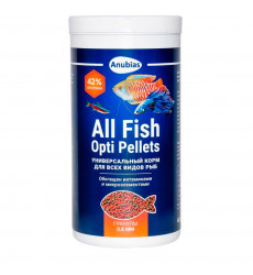 Корм для Рыб Anubias (Анубиас) All Fish Opti Pellets 1000мл 400г Гранулы 0,8мм An 087927