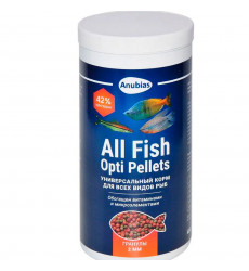 Корм Для Рыб Anubias (Анубиас) All Fish Opti Pellets 1000мл 400г Гранулы 2мм An-087934