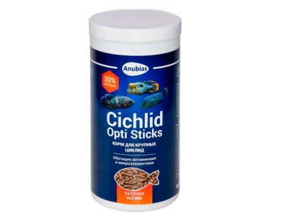 Корм Для Рыб Anubias (Анубиас) Cichlid Opti Pellets 1000мл 400г Палочки 9*2мм An-087941 