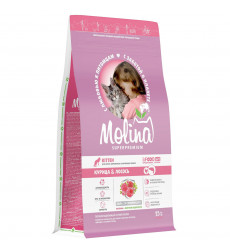 Сухой Корм Molina (Молина) Kitten Для Котят Курица Лосось 1,5кг 1060727