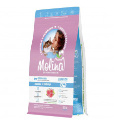 Сухой Корм Molina (Молина) Cat Sterilized Для Стерилизованных Кошек Лосось и Курица 1,5кг 1060765