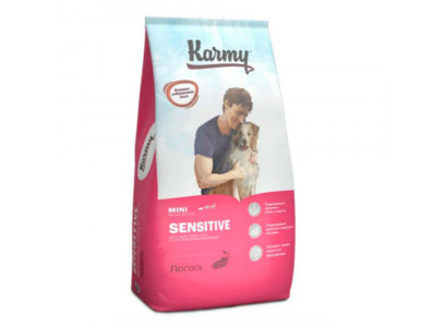 Сухой Корм Karmy (Карми) Sensitive Mini Для Собак Мелких Пород  Чувствительное Пищеварение Лосось 10кг 