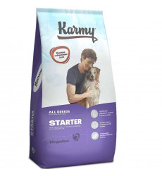 Сухой Корм Karmy (Карми) Starter Для Щенков и Беременных Собак Индейка 14кг