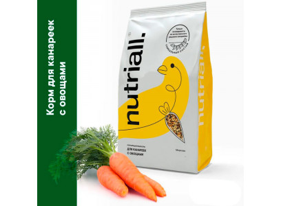 Корм Для Птиц Nutriall (Нутриал) Для Канареек Овощи 400г  