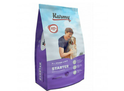 Сухой Корм Karmy (Карми) Starter Для Щенков и Беременных Собак Индейка Н М 2кг 