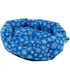 Лежанка Pride (Прайд) Лучшие Друзья Снежинки Цвет Синий 50*47*18см 10015331
