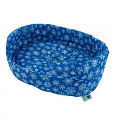 Лежанка Pride (Прайд) Лучшие Друзья Снежинки Цвет Синий 60*50*23см 10015332