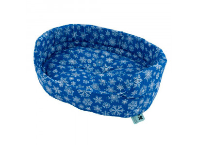 Лежанка Pride (Прайд) Лучшие Друзья Снежинки Цвет Синий 60*50*23см 10015332