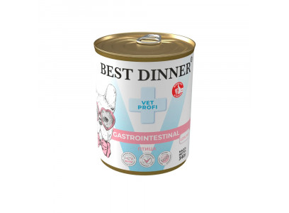 Консервы  Best Dinner (Бест Диннер) Vet Profi Gastrointestinal Low Fat  Для Лечения Болезней ЖКТ Птица 340г 