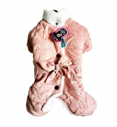 Комбинезон Pet FAshion (Пет Фешн) Для Собак Мелких Пород Бантик Р S Мех Универсал Жатка Пудра