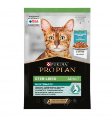 Влажный Корм Proplan (Проплан) Sterilized Для Стерилизованных Кошек Океаническая Рыба Паштет 75г