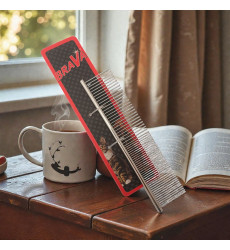 Расческа Для Собак и Кошек Brava (Брава) Металл Редкие Частые Зубья 19*4,2см 6002