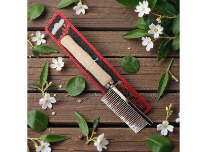Расческа Для Собак и Кошек Brava (Брава) Деревянная Ручка 17,5*3см 9631 