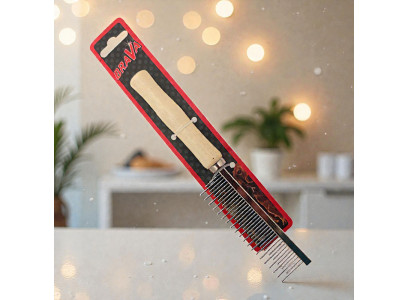 Расческа Для Собак и Кошек Brava (Брава) Деревянная Ручка Зубья Разной Длины 20*3см 9640l 