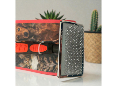 Пуходерка Для Кошек и Собак Brava (Брава) Пластиковая Ручка 17*9см 9802g 