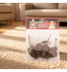Игрушка Для Кошек Brava (Брава) Мышь Серая 5см Натуральный Мех Кролика 5100 4шт