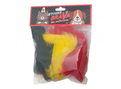 Игрушка Для Кошек Brava (Брава) Мышь Цветная 7,5см 3шт Натуральный Мех Кролика 5101 