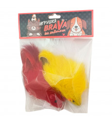Игрушка Для Кошек Brava (Брава) Мышь Цветная 10см 2шт Натуральный Мех Кролика 5103