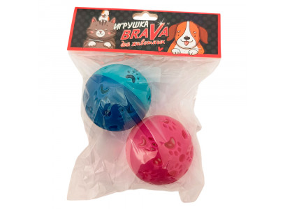 Игрушка Для Кошек Brava (Брава) Мячик Звенящий 4,5см 2шт Abs Пластик 5112 