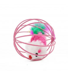 Игрушка Для Кошек Brava (Брава) Мышь С Пером В Шаре 5см 5113