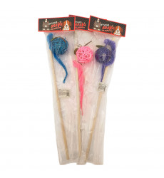 Игрушка Для Кошек Brava (Брава) Дразнилка Шарик Из Ротанга с Хвостиком 41см 5114