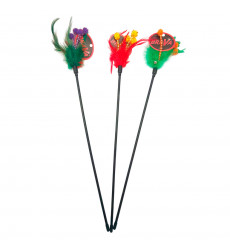 Игрушка Для Кошек Brava (Брава) Дразнилка Перья На Палочке 50см 5116