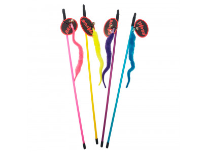 Игрушка Для Кошек Brava (Брава) Дразнилка Червячок Съемный С Колокольчиком 46см 5117 