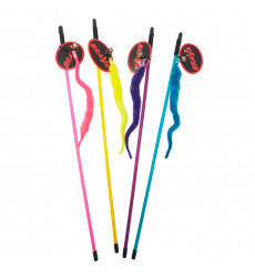 Игрушка Для Кошек Brava (Брава) Дразнилка Червячок Съемный С Колокольчиком 46см 5117