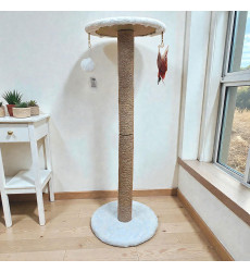 Для Кошек Brava (Брава) Столбик с Полкой Игрушки 80*30см Мех Джут 2107