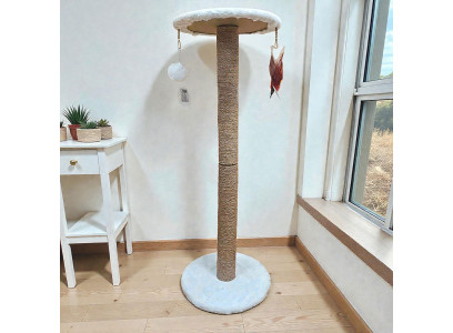 Для Кошек Brava (Брава) Столбик с Полкой Игрушки 80*30см Мех Джут 2107 