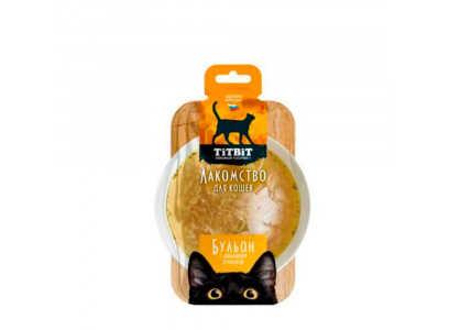 Лакомство TiTBiT (Титбит) Бульон с Домашней Курочкой Для Кошек 55г 012338 